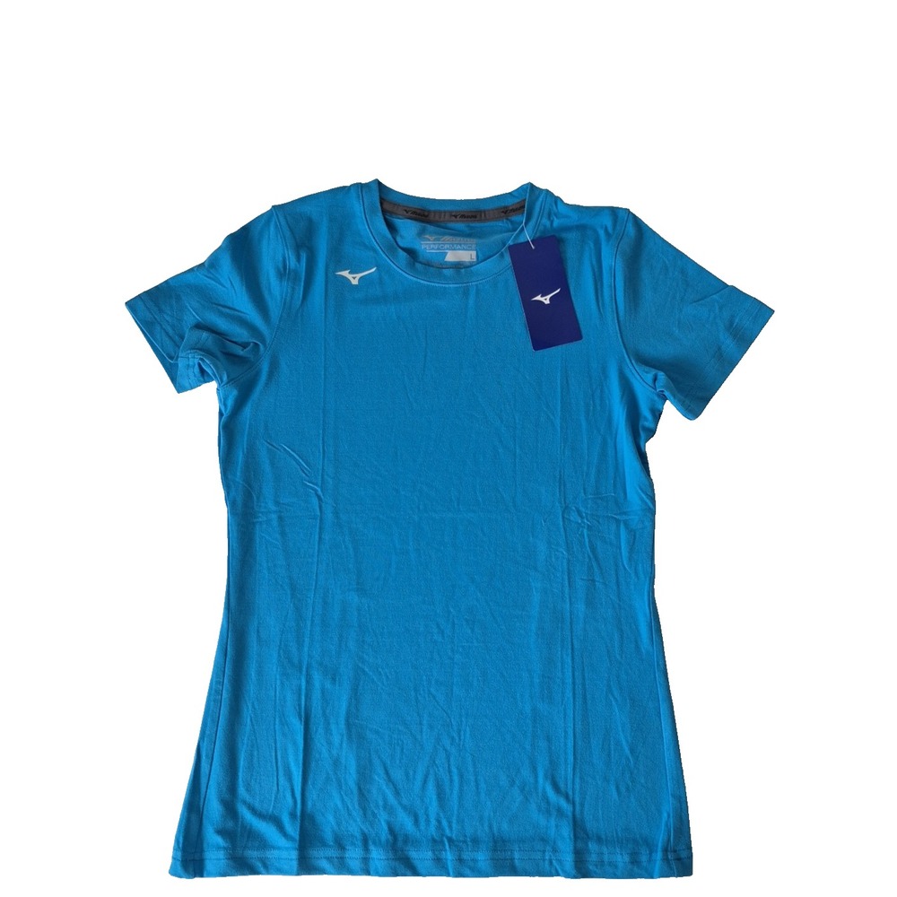 Mizuno Shirt Youth Large Blue‎ Performance Short Sleeve New
